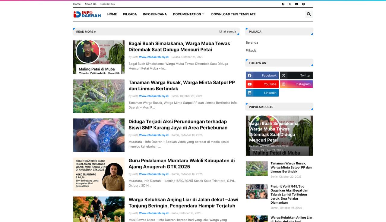 Info Daerah – Portal Berita Terkini dari Seluruh Indonesia